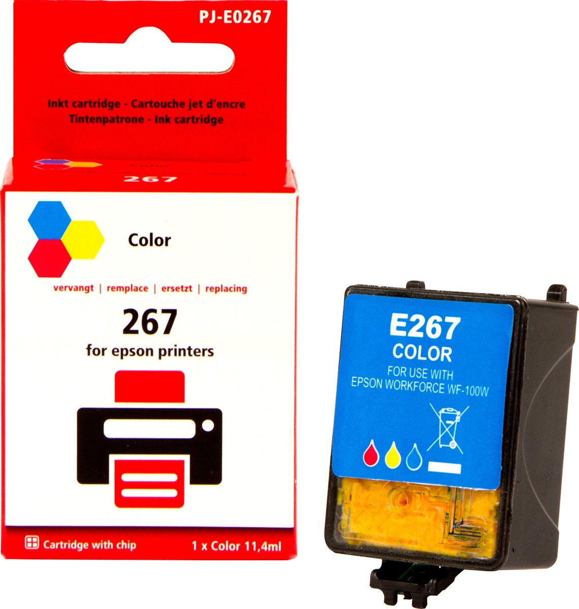 Epson T267 (3-pack) inktcartridge |Cyaan|Magenta|Geel| - Pixeljet